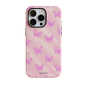 Papillon de velours rose