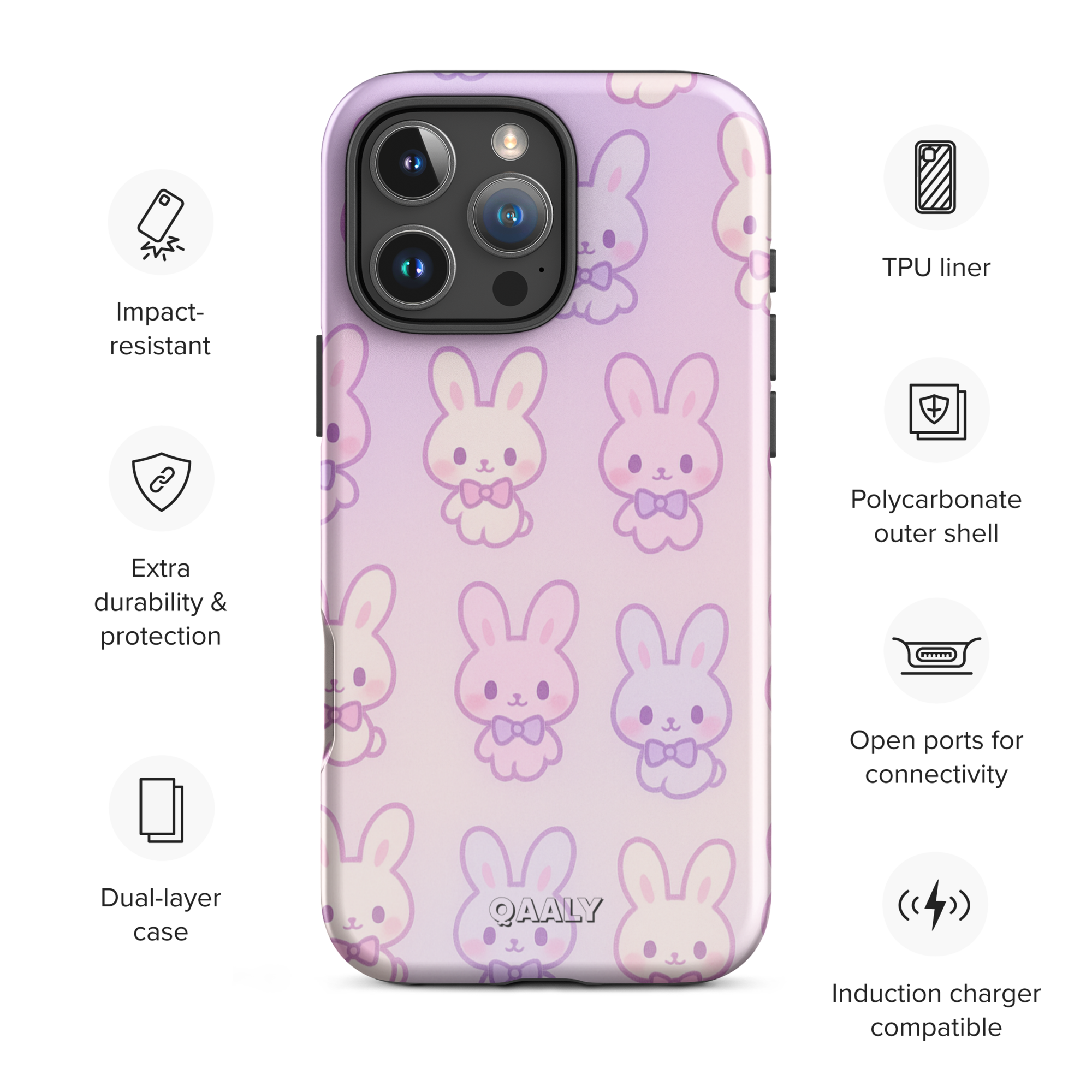 Lapin à nœud pastel